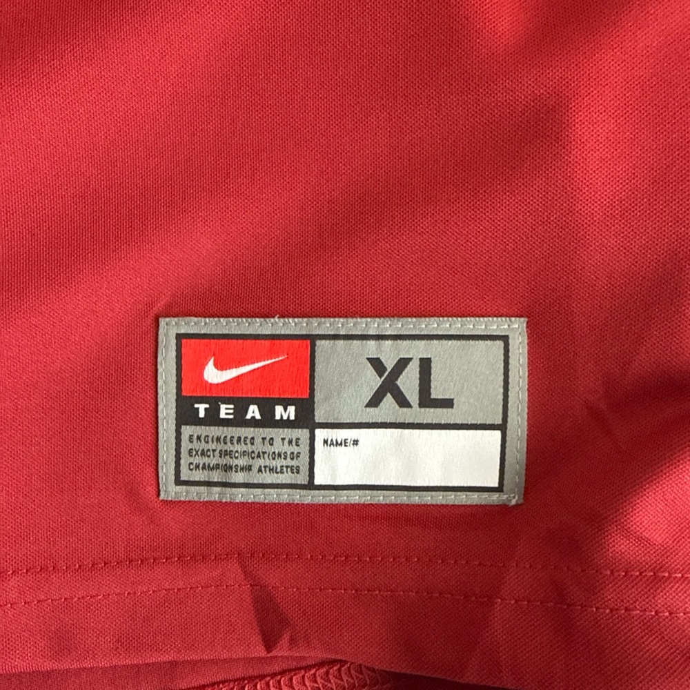 Nike Red and White Men's Jersey - Picture 3 of 7